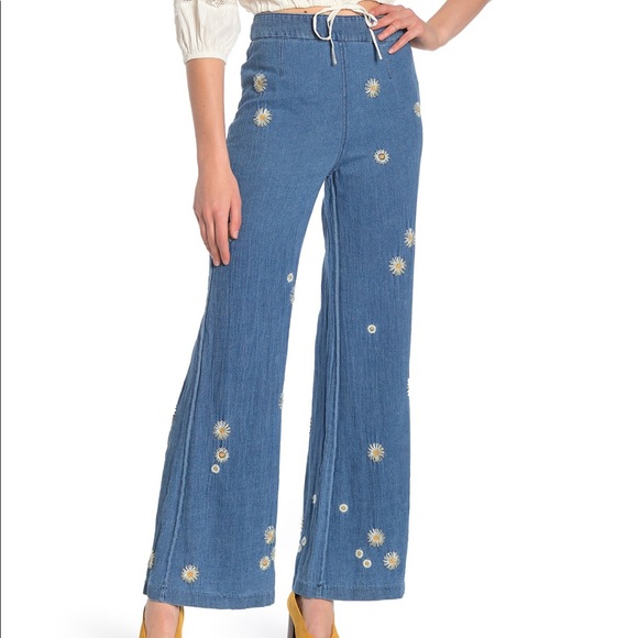 Free People Denim - NWT Free People Wide Leg Daisy Jeans